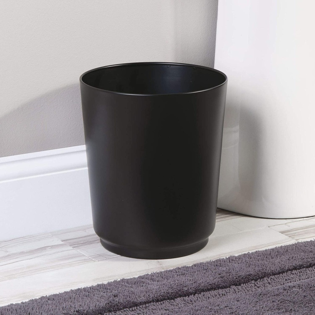 d- Poubelle austin noir mat