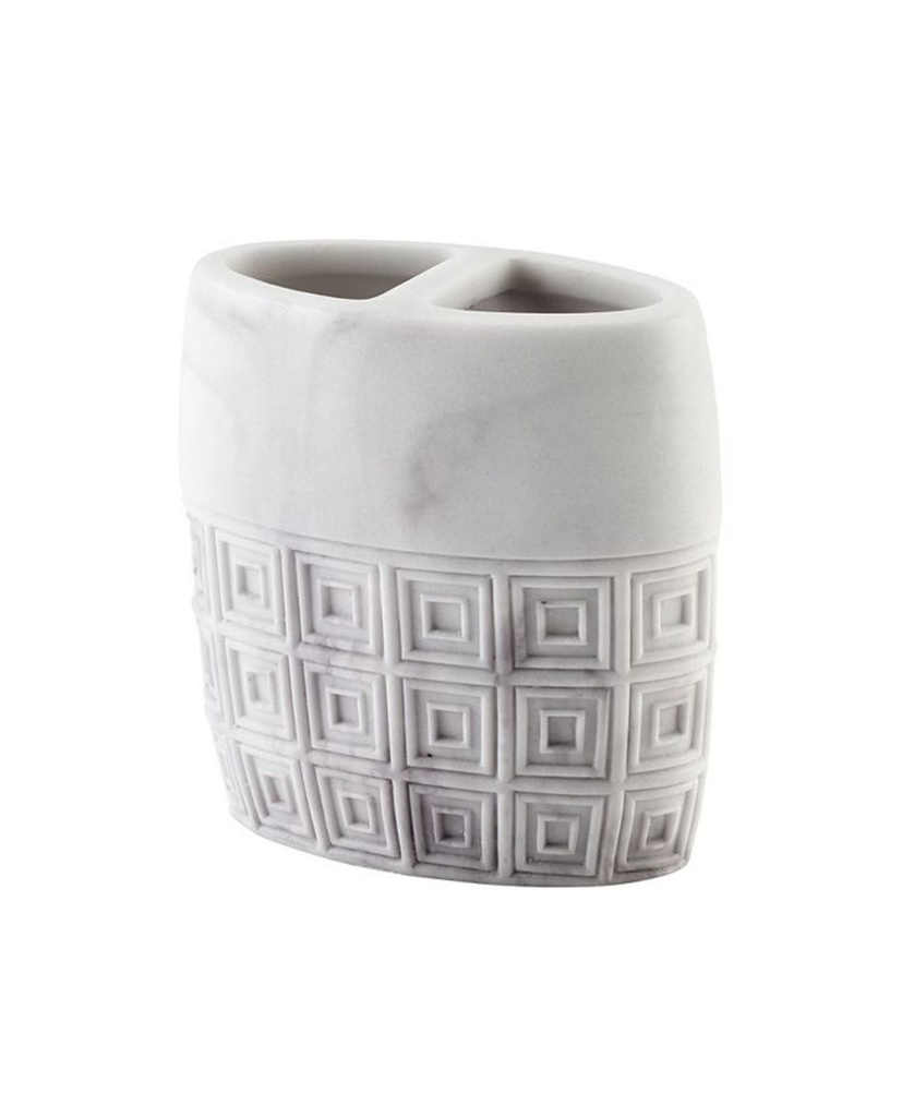 Porte brosse a dent halston marbre gris