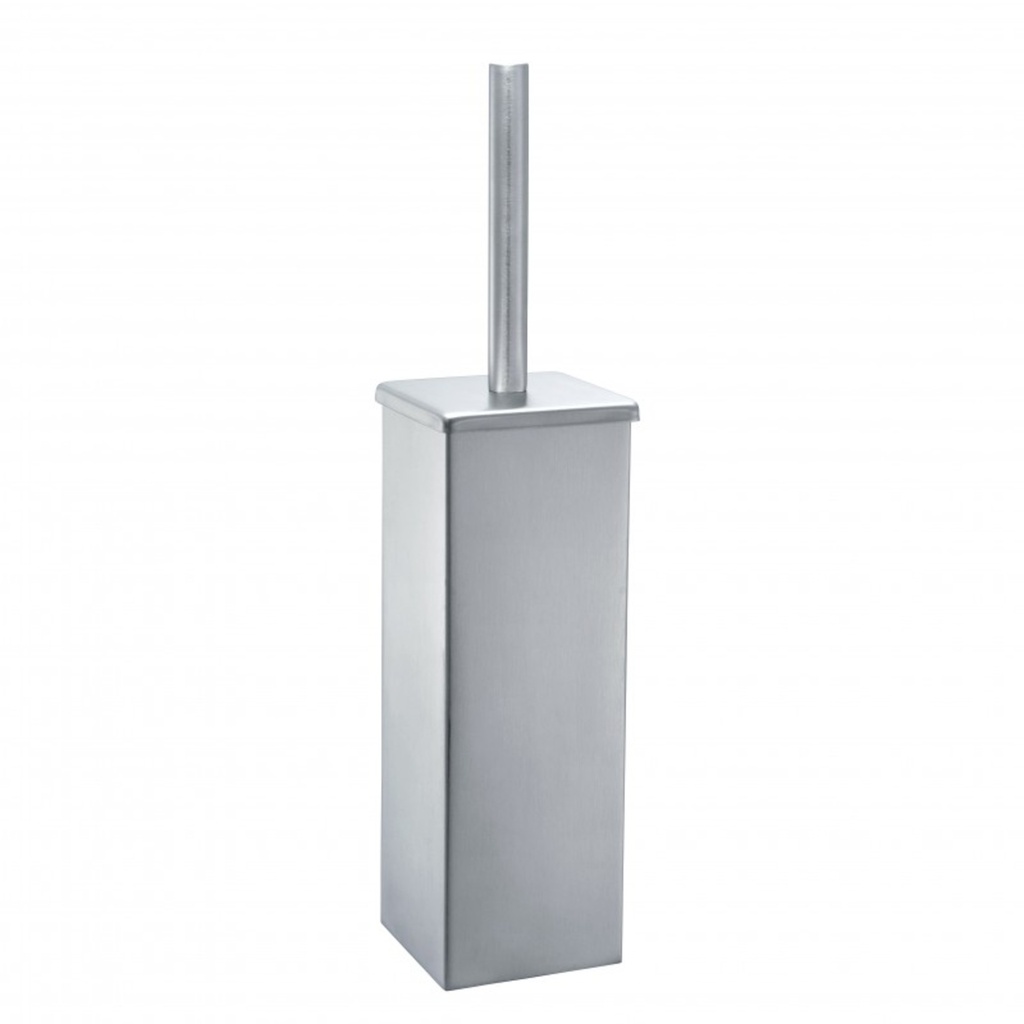 [6IM-6832-SQN] Brosse a toillette quadrat carre nickel