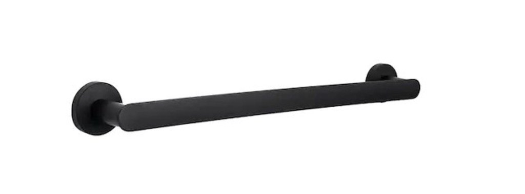 [6IM-B197241] Barre a serviette circa 24po noir mat