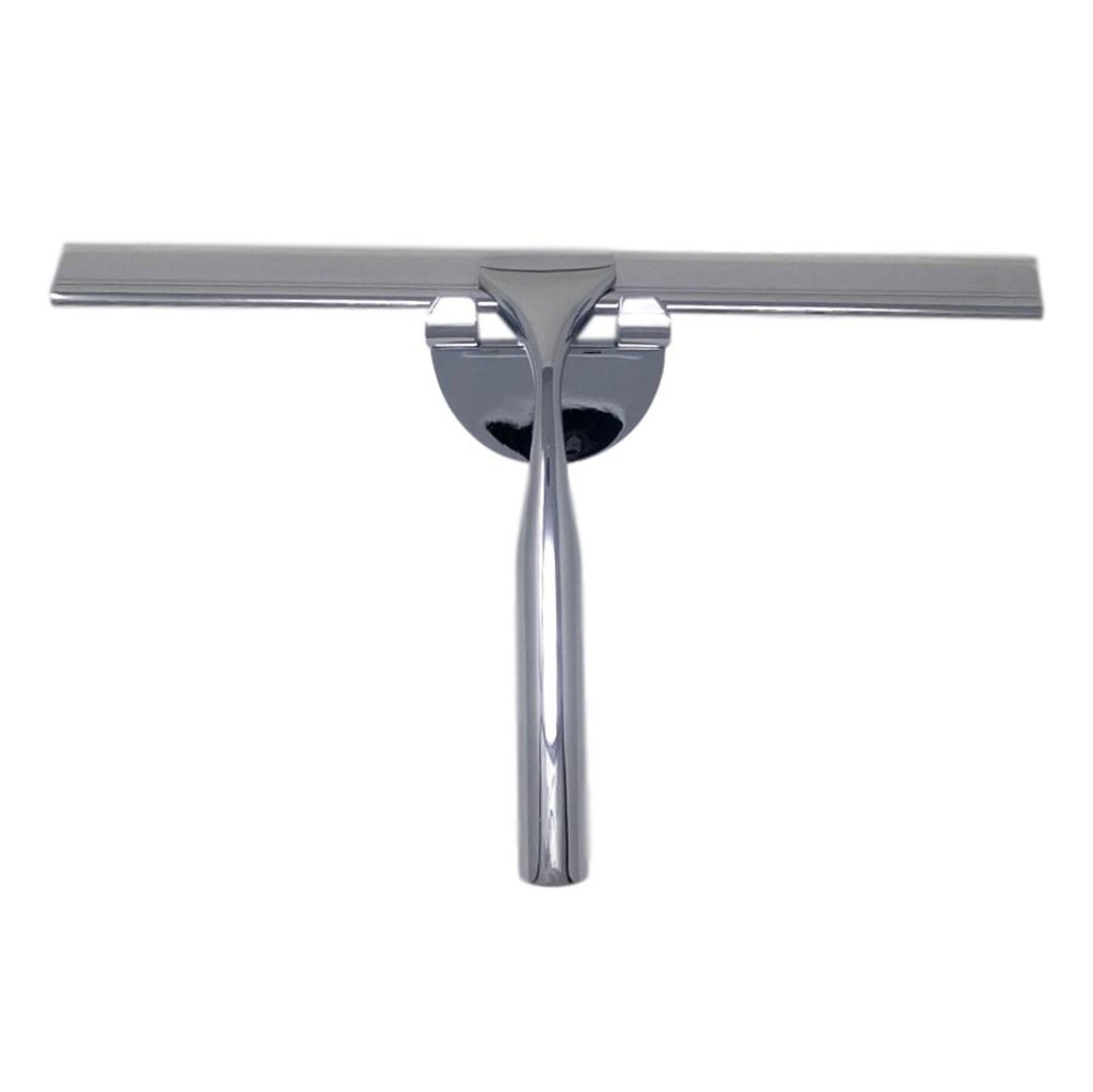 d- Raclette de douche chrome avec crochet