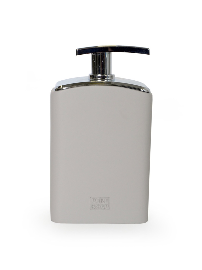 Discontinué - Pompe à savon resine everley uni gris pale