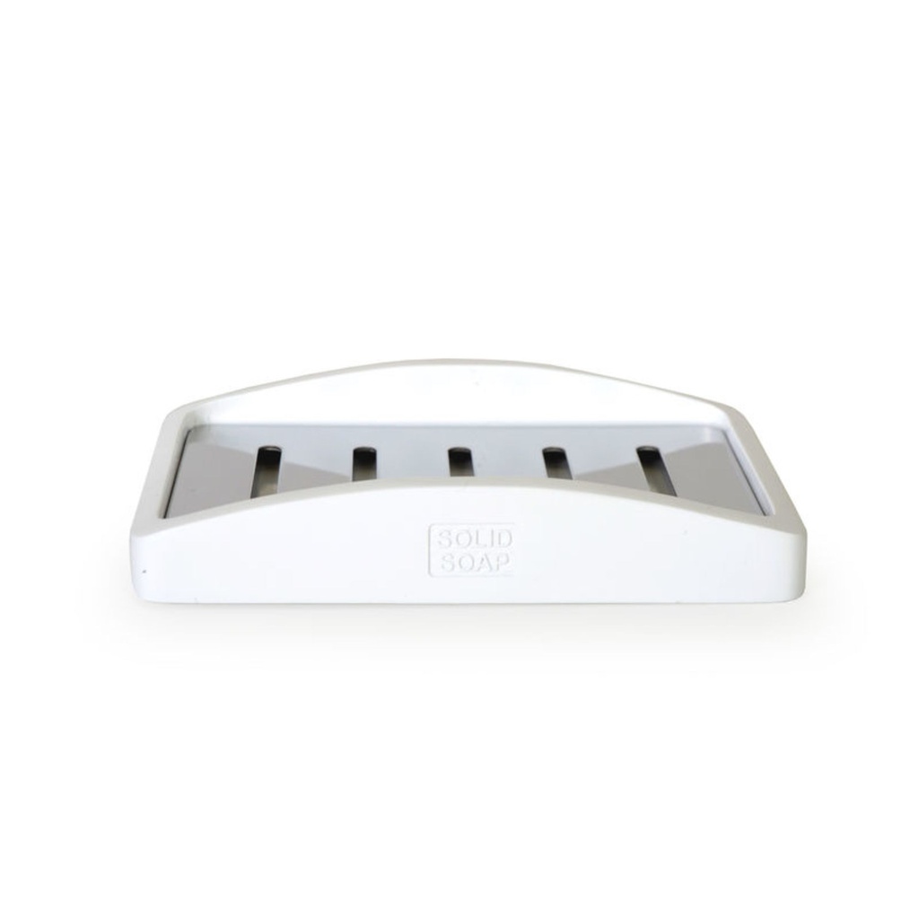 Discontinué - Porte savon resine everley uni blanc