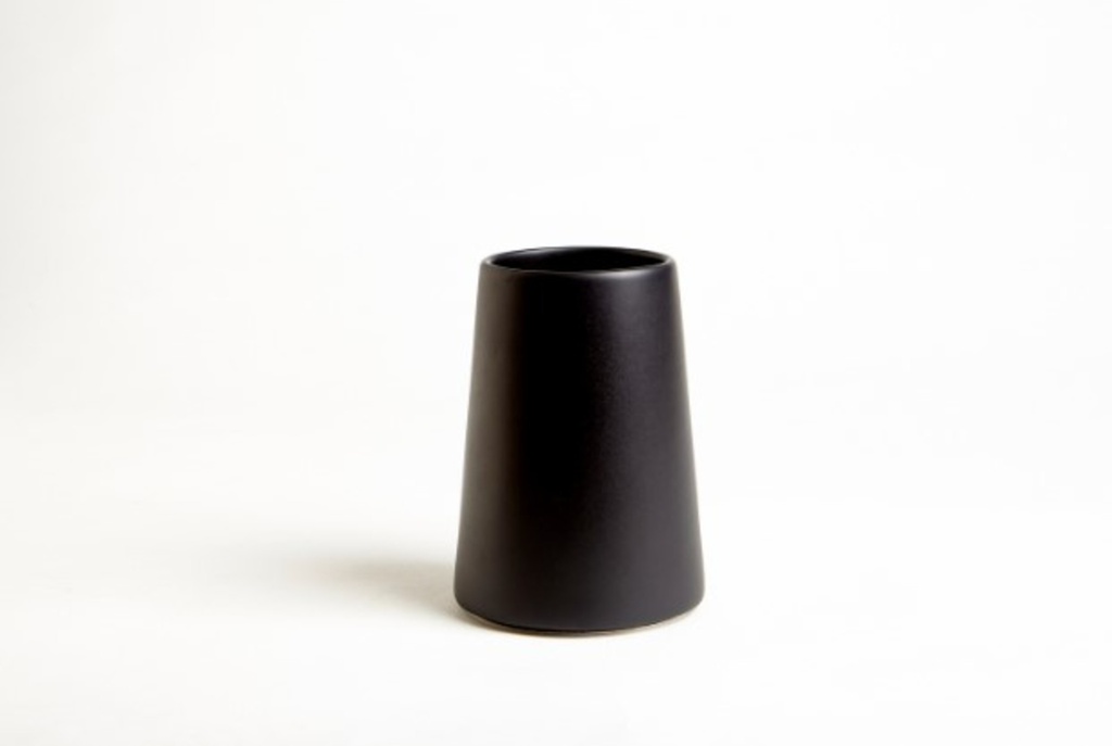 Verre crater ceramique noir mat