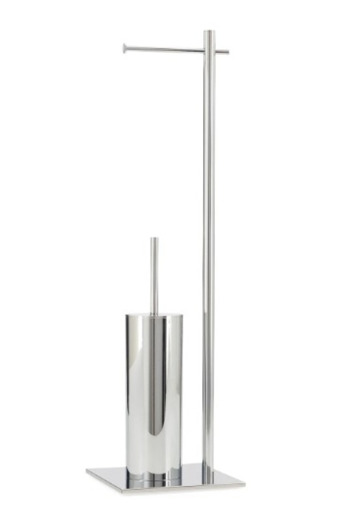 Porte papier avec brosse vero sur pied chrome