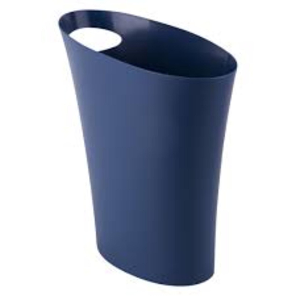 D- Poubelle étroite skinny 34 x 17 x 33 bleu