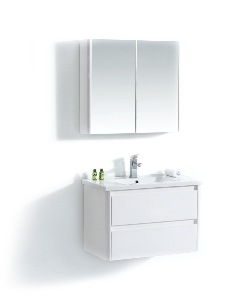 [7LIG-098-800MC-BL] Pharmacie blanche 32po sans lumiere