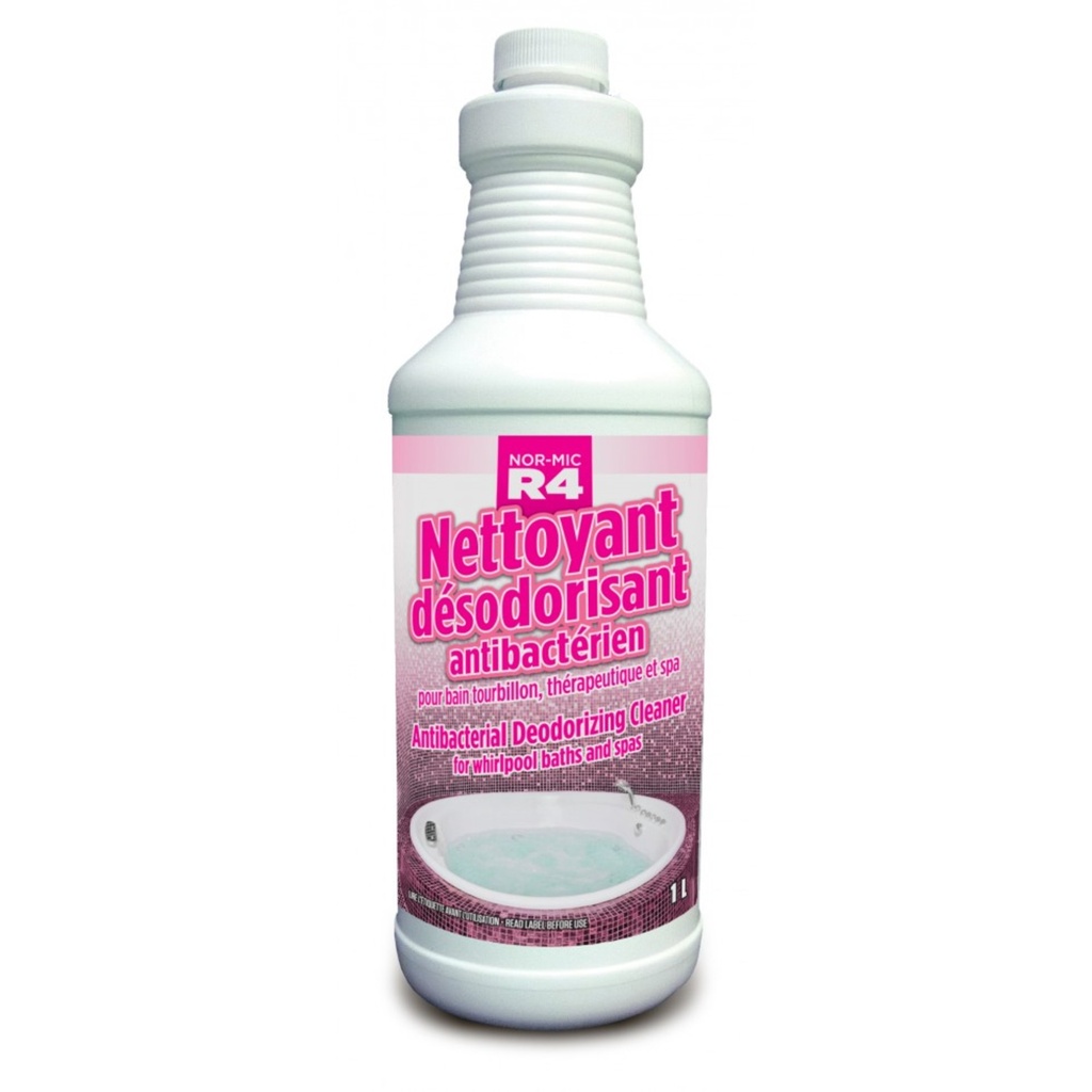 Nettoyant antibactérien pour bains tourbillons et therapeutiques
