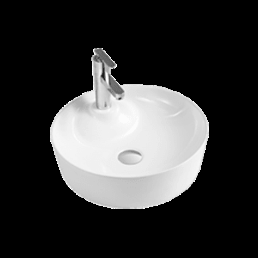 [1AK-AKK2142] Lavabo rond aktuell porcelaine blanche