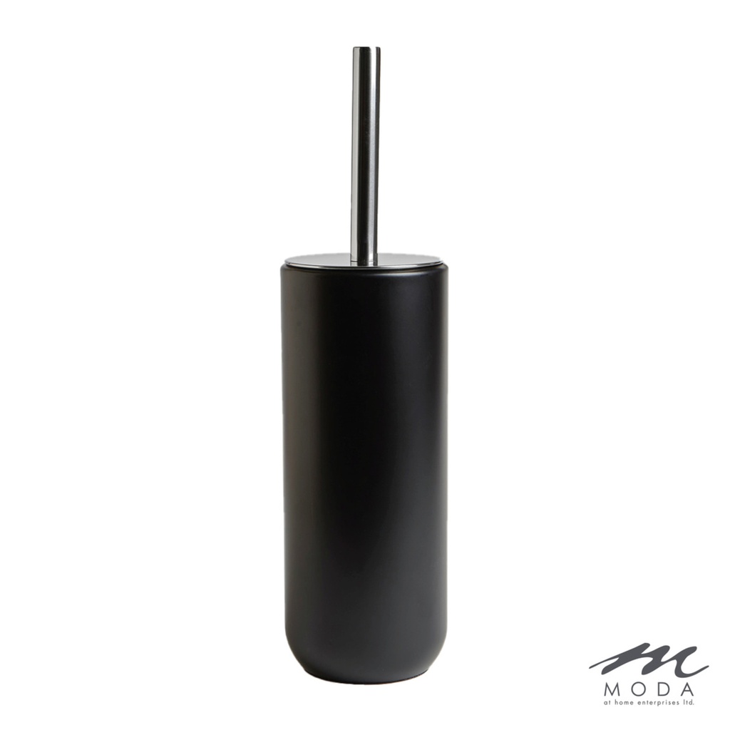 [6MT-305865-BLK] Brosse de toilette kanata stainless et en résine noire