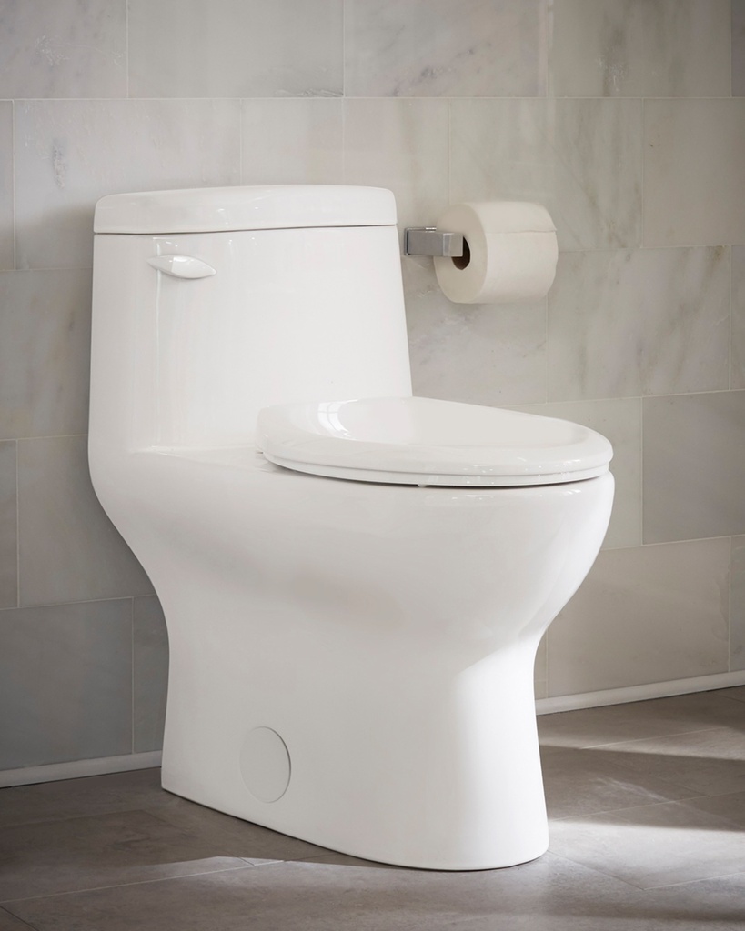 [1EM-21-019] Toilette avalanche allongée monopièce 4.8L blanche