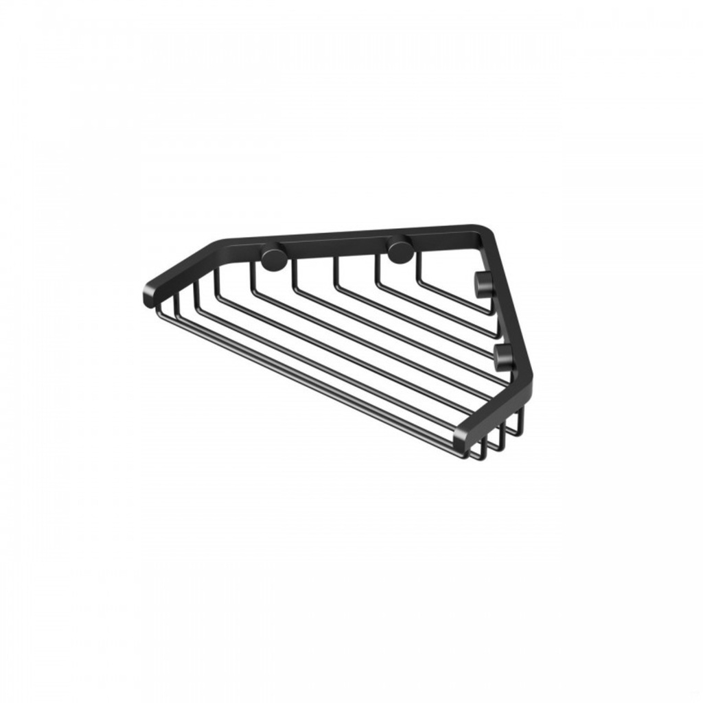 Panier en coin mural 7po noir mat