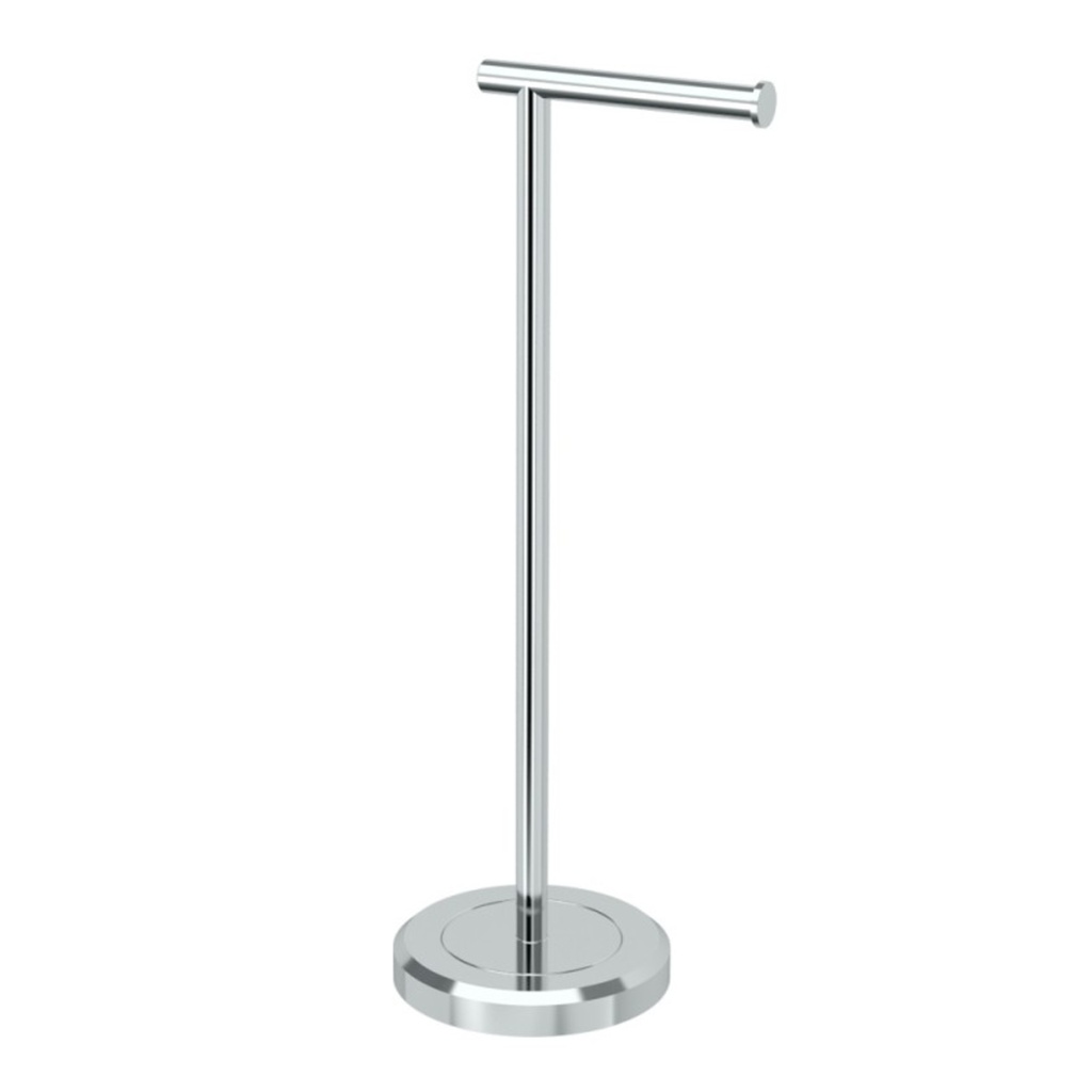 Porte papier sur pied rond chrome