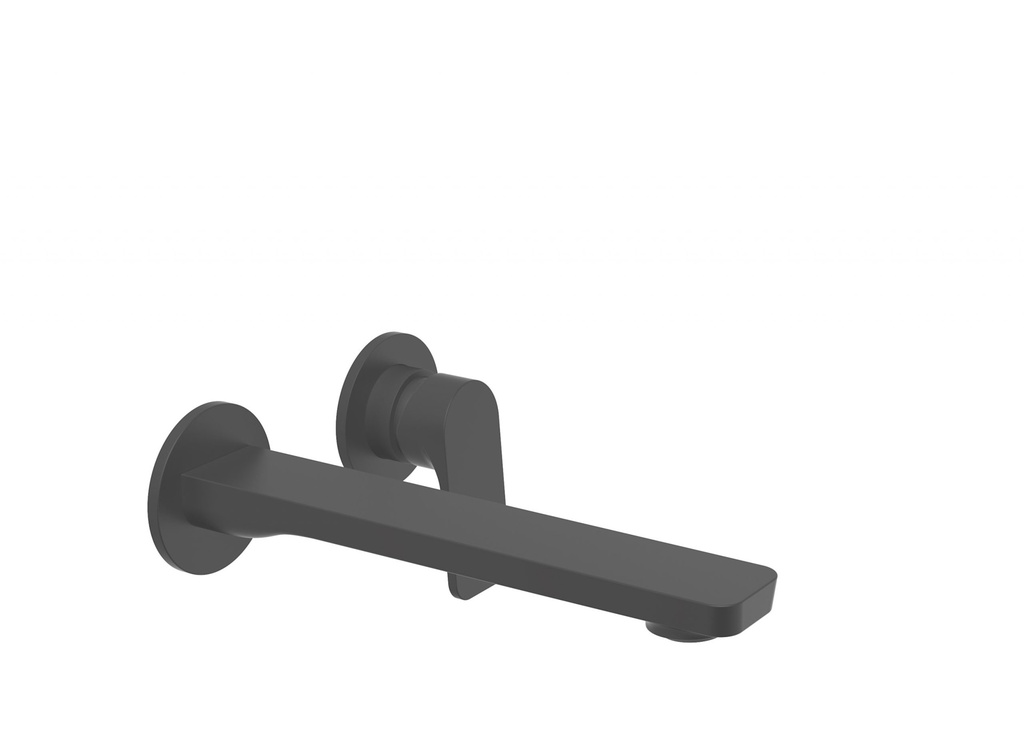 [1JL-B04-8100-00L-KK] Robinet de lavabo mural petite noir mat