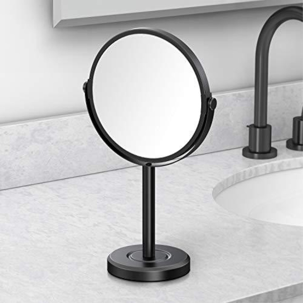 Miroir sur comptoir 3x noir mat