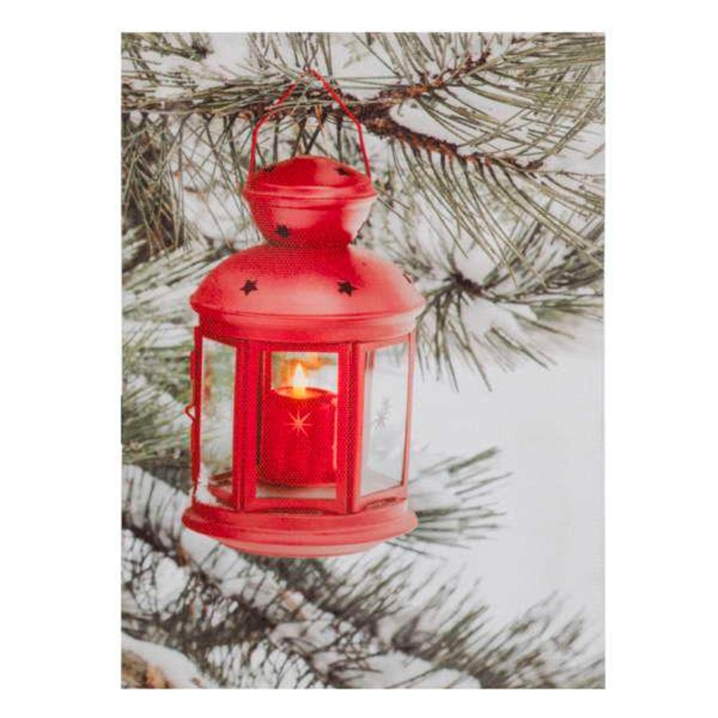 Cadre lumineux lanterne rouge 6x8