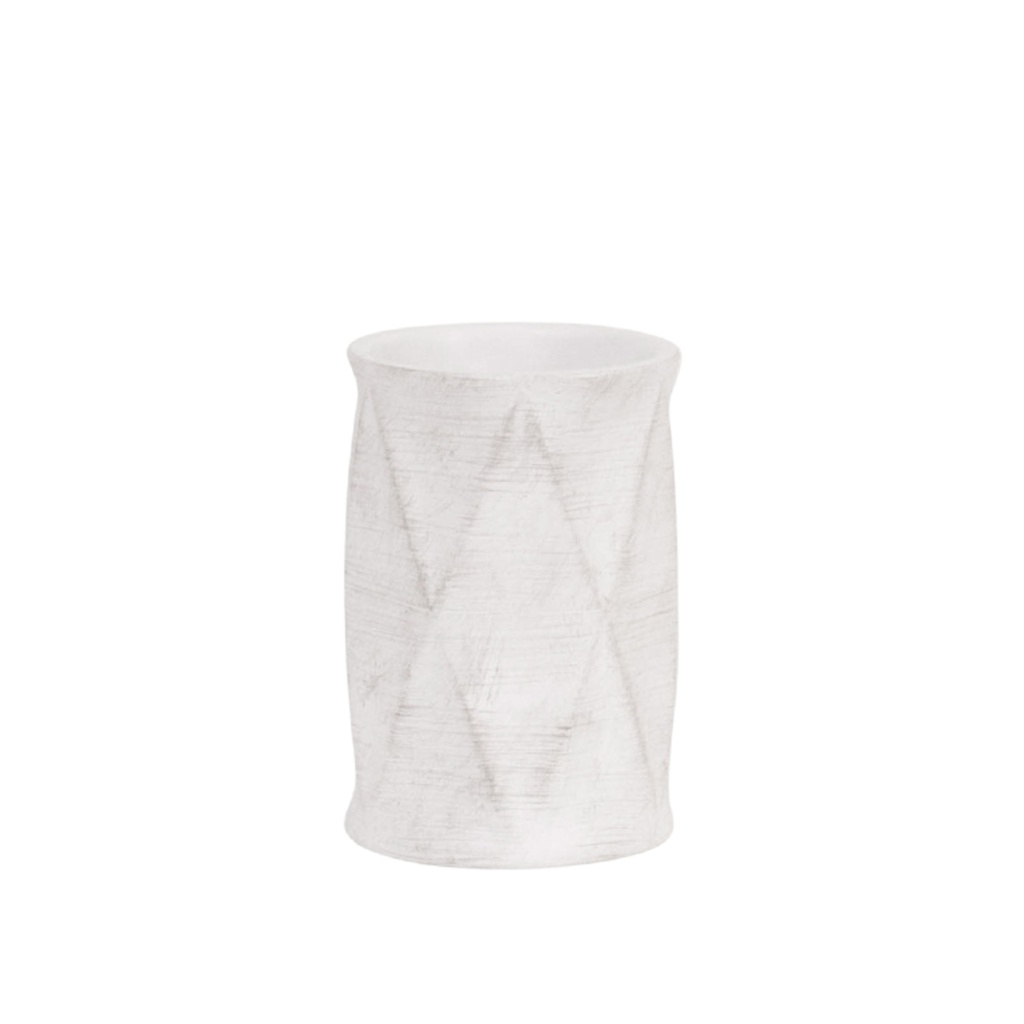 D- Verre stanfield losange blanc