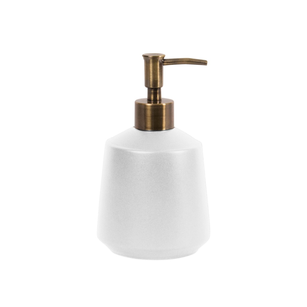 D- Pompe a savon phoenix or antique/blanc
