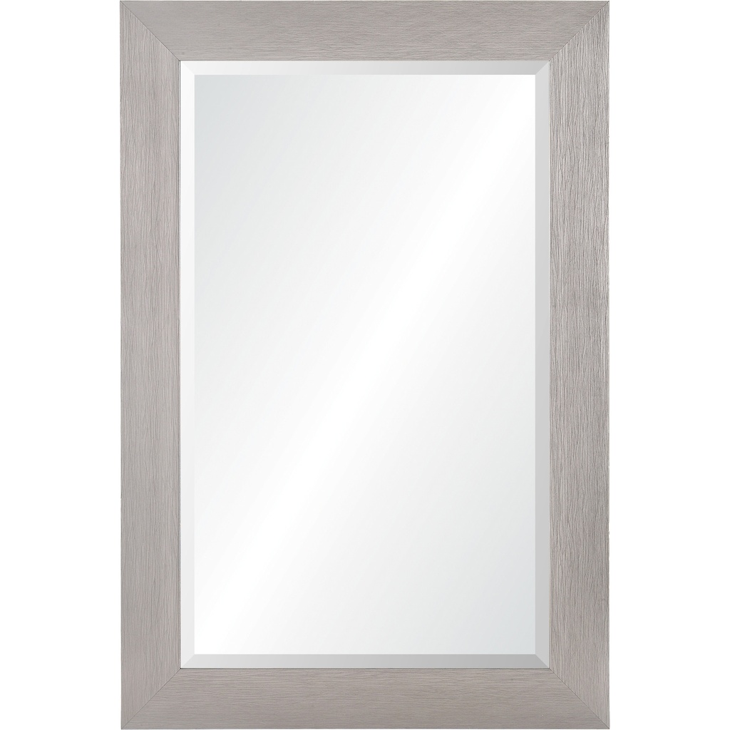 [5RW-MT2395] MIROIR MORELLA BOIS GRIS ANTIQUE 24X36