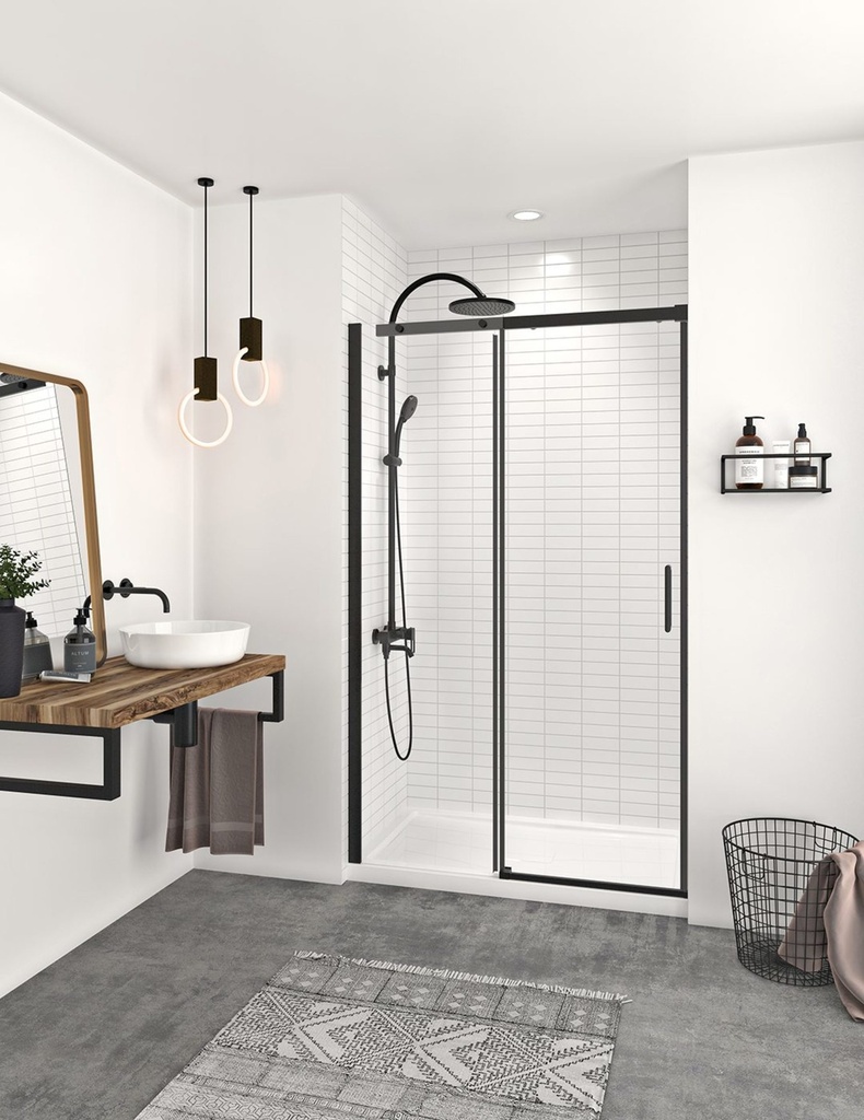 [1ZI-DVG6000ASTC71] Vague 60 porte alcove noir clair