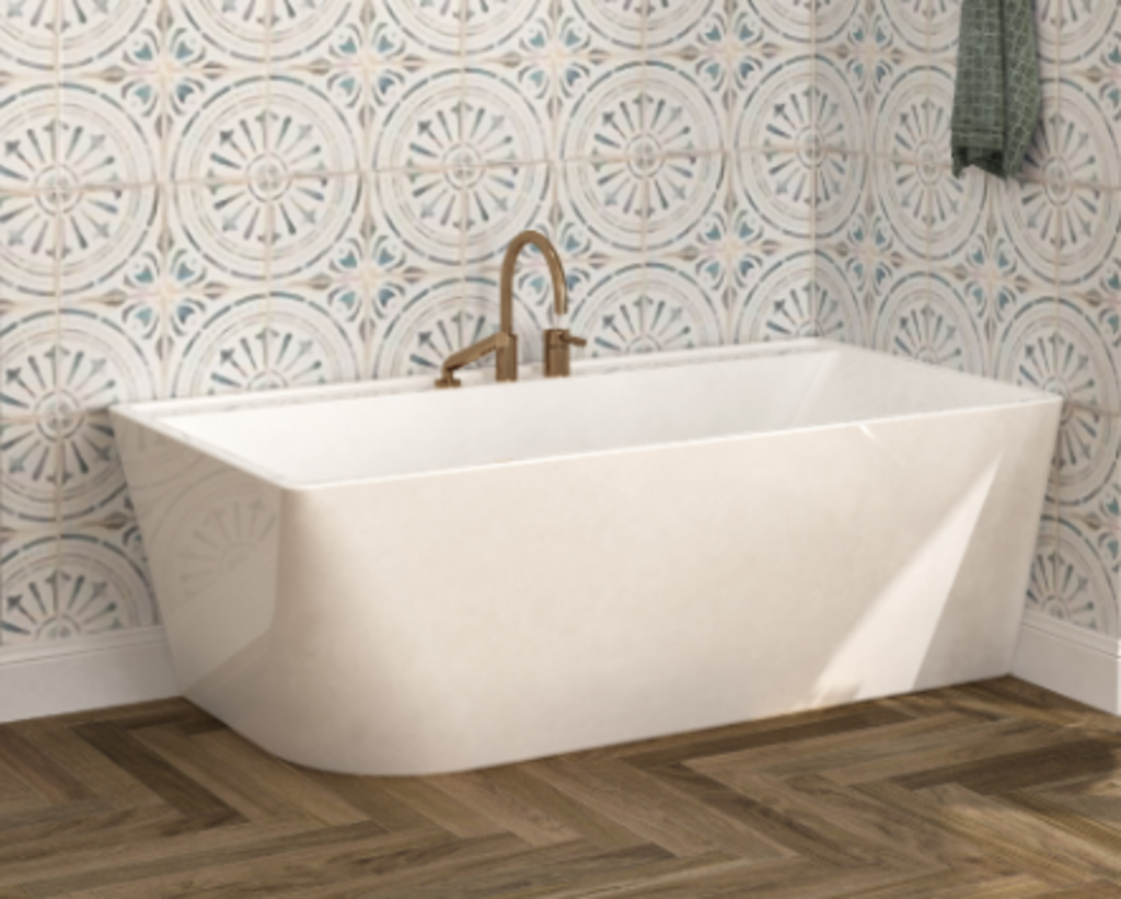 [1OC-RU62SFR01] Bain en coin rupert 62x34x22 jupe avant et droite