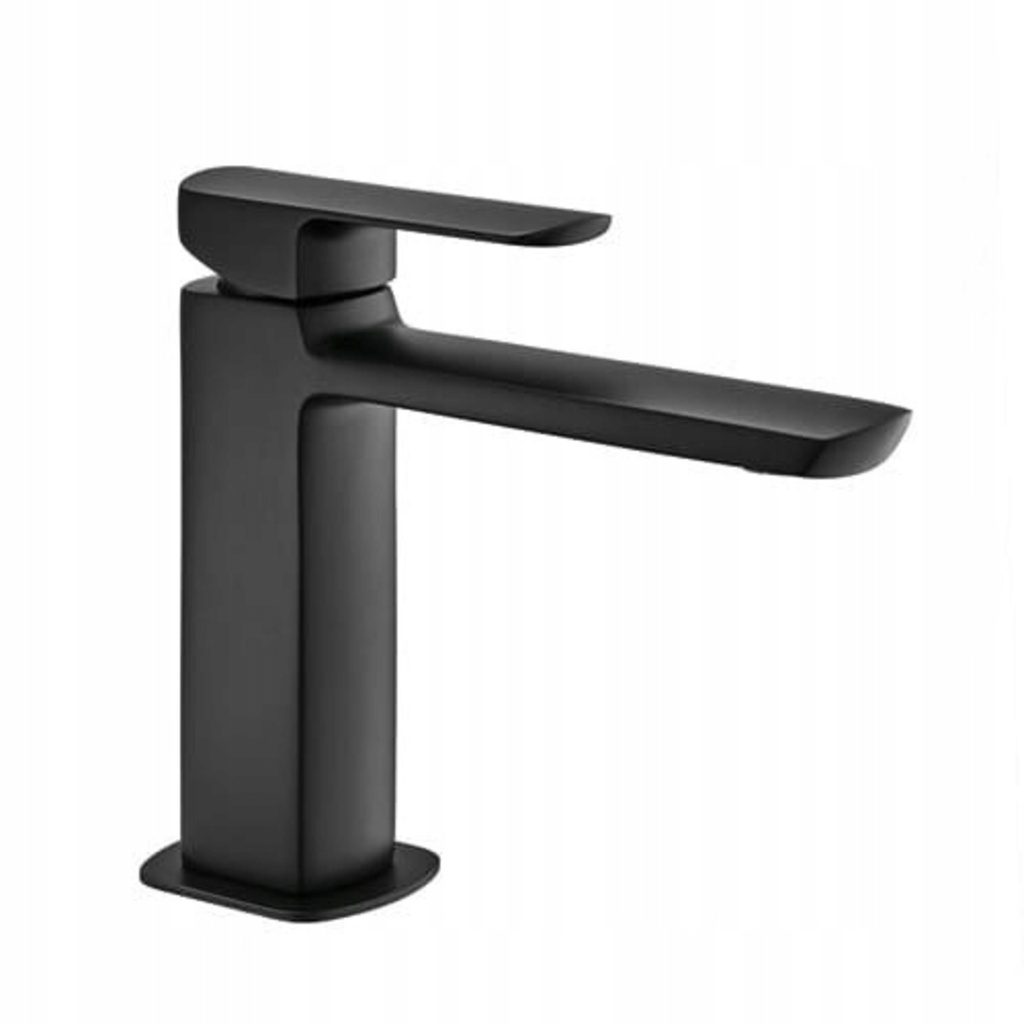 Demo - Robinet de lavabo avec drain mis noir mat