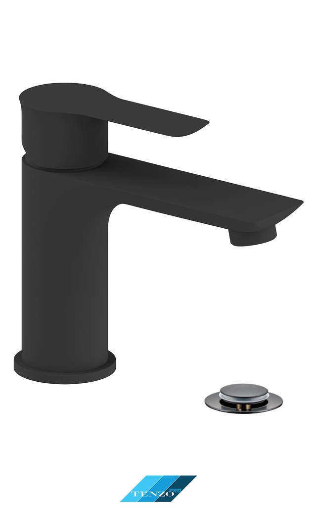 [1LBT-GA11-P-MB] Robinet de lavabo galia monotrou avec drain noir