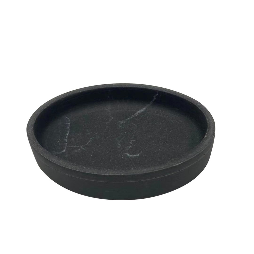Savonnier michaelangelo marbre noir mat