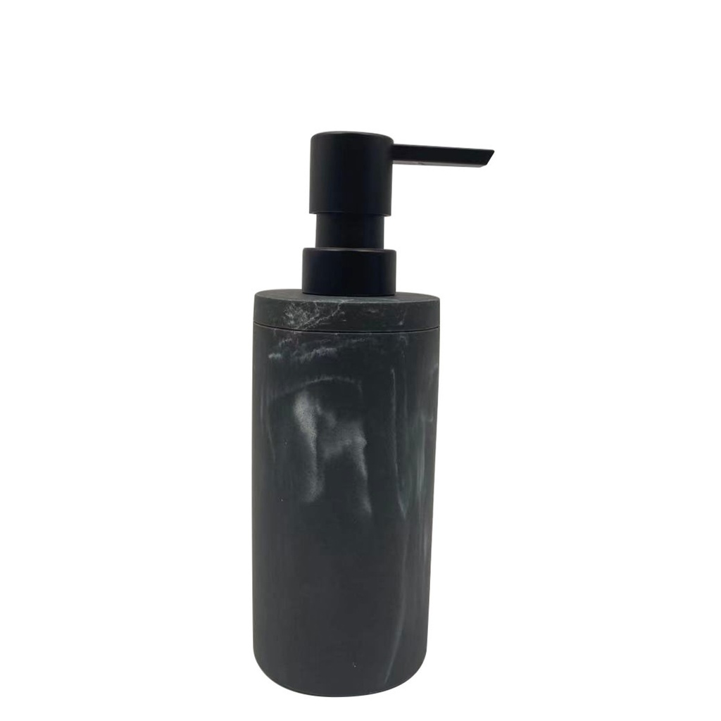 Pompe a savon michaelangelo marbre noir mat