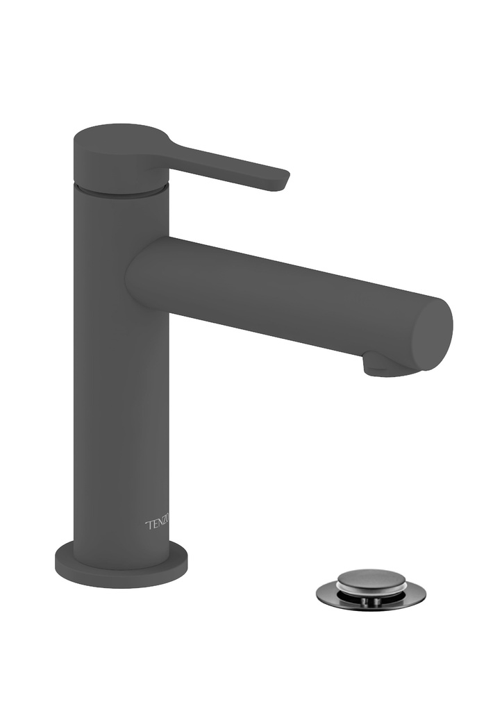 [1LBT-MY11-P-MB] Robinet de lavabo mylo mono avec drain noir