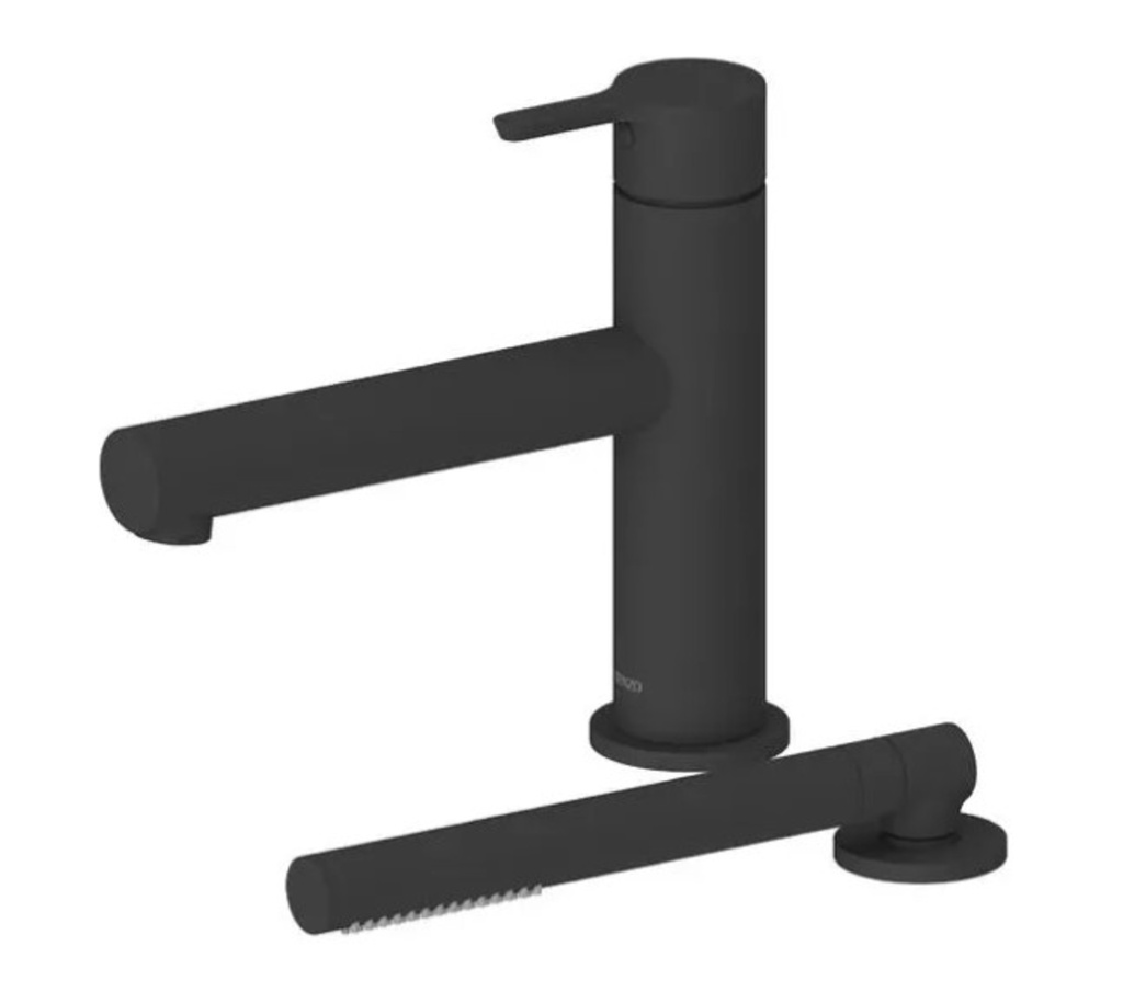 Robinet de bain 2 morceaux mylo noir mat