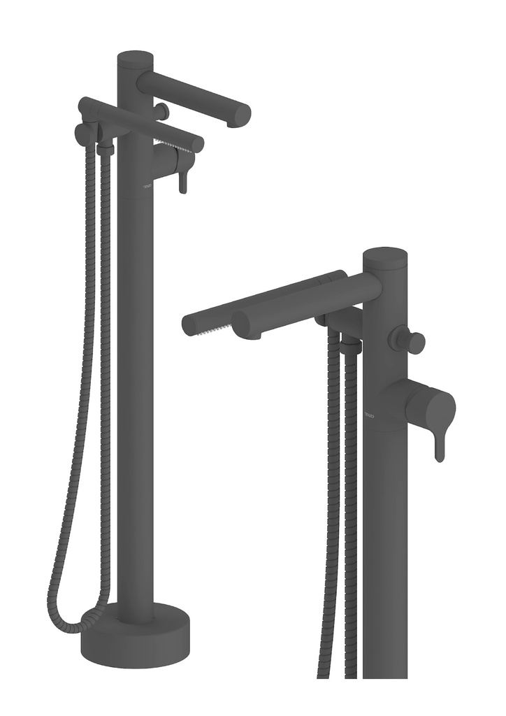 [1LBT-MY52-PB-MB] Robinet de bain autoportant mylo noir mat