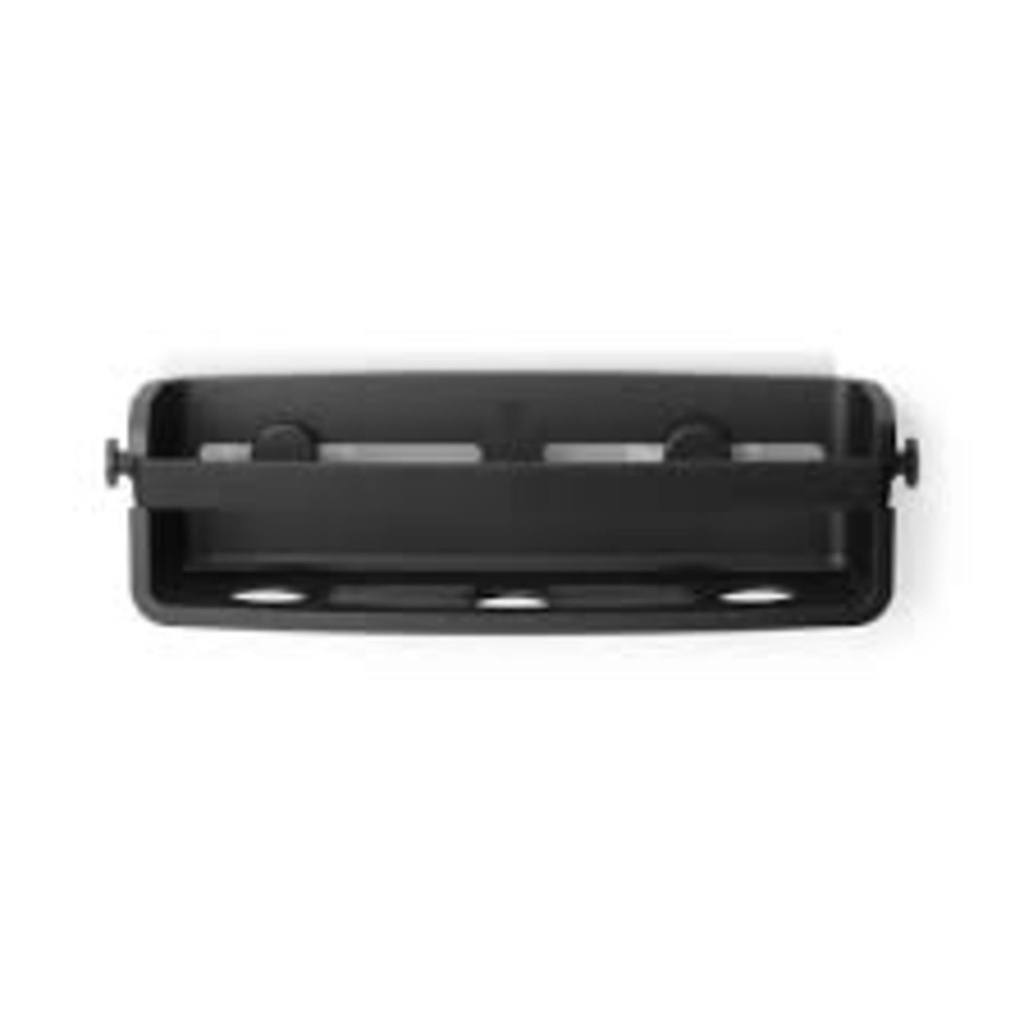 Panier simple de douche flex avec ventouse à succion 33 x 11 x 9 noir