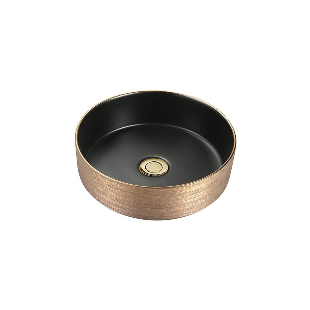 Demo - Vasque alice 14-1/2 x 4-3/4po noir/or