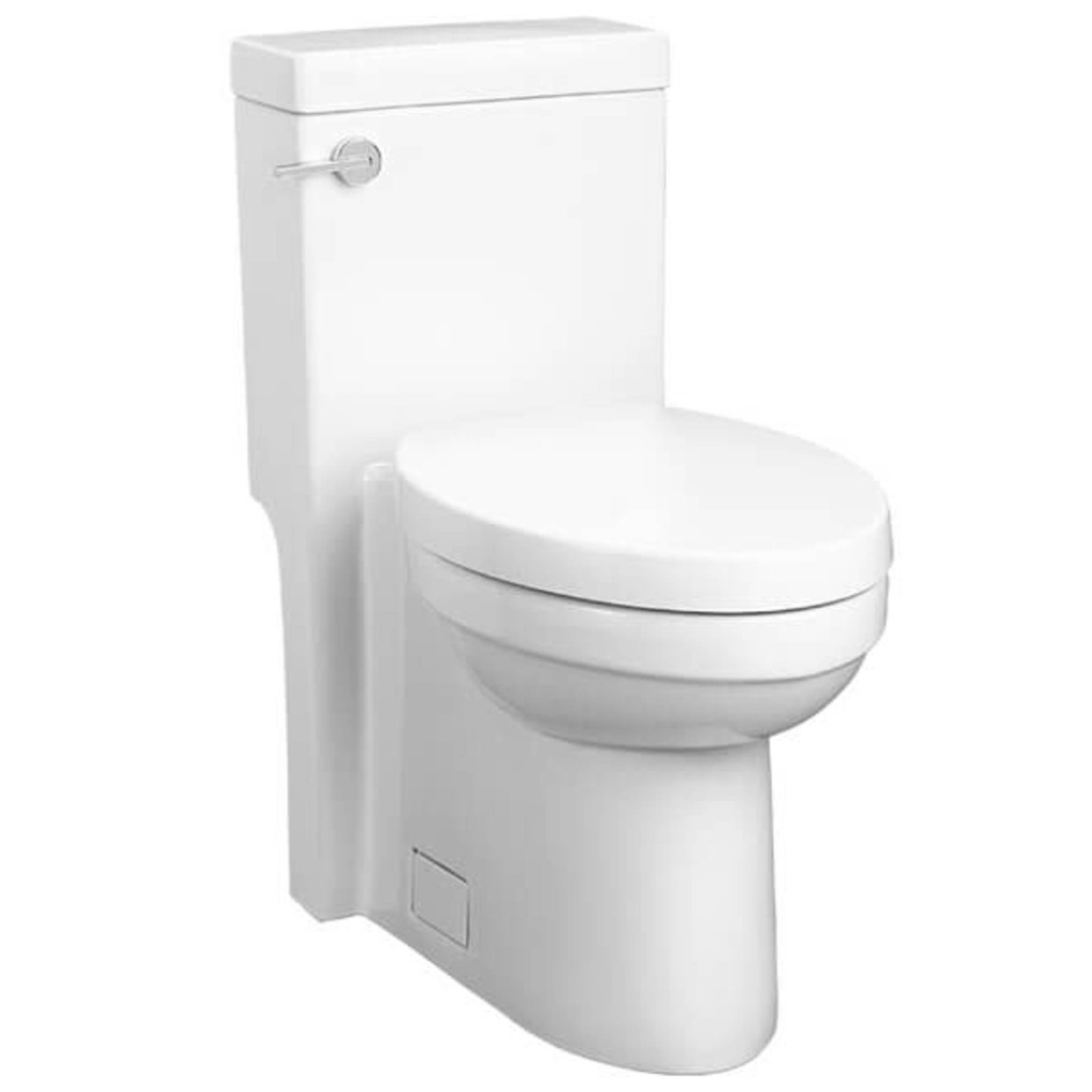 [S-1DXV-D22015F101.415] Demo toilette cossu monopiece allongée blanche avec siège à fermeture lente