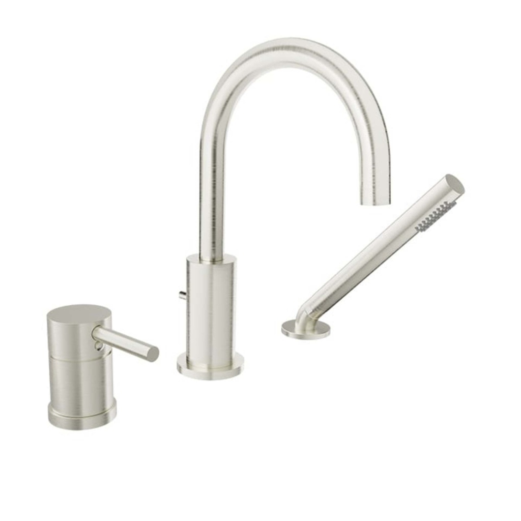 [1JL-B66-1369-03-NN] Robinet de bain romain zip 3mcx nickel brossé