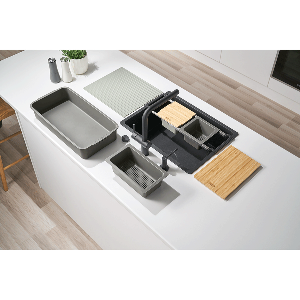 [1FK-AIUS300] Ensemble d'accessoires universels pour évier (8 morceaux)