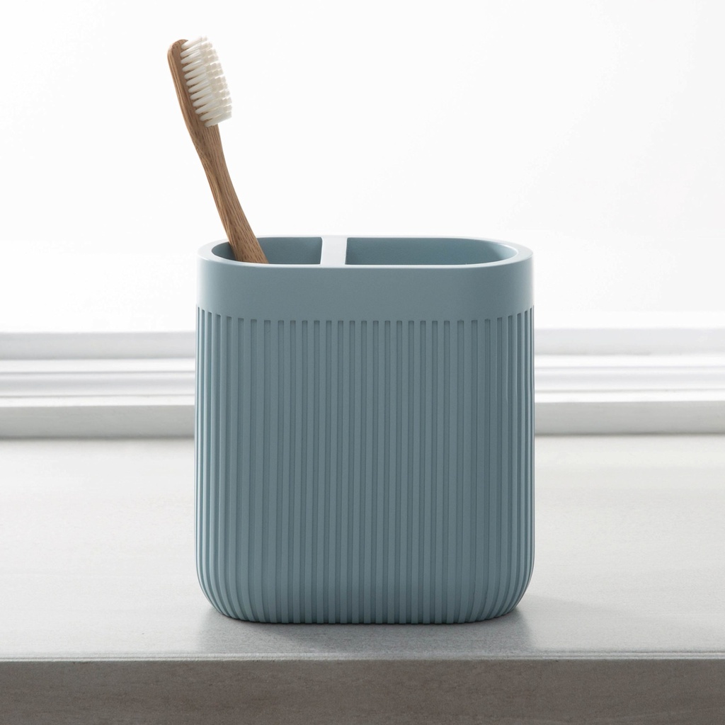 Porte brosse a dent corbett en reÌsine bleu