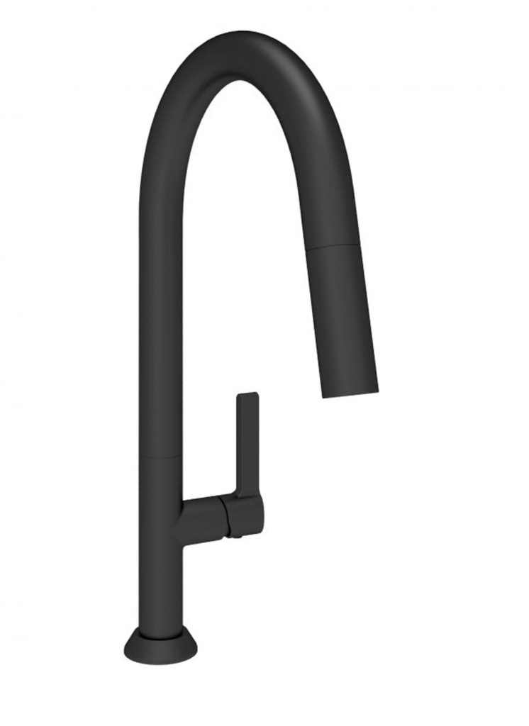 [1JL-CUI-9340-02L-KK] Robinet de cuisine arte h16 noir mat