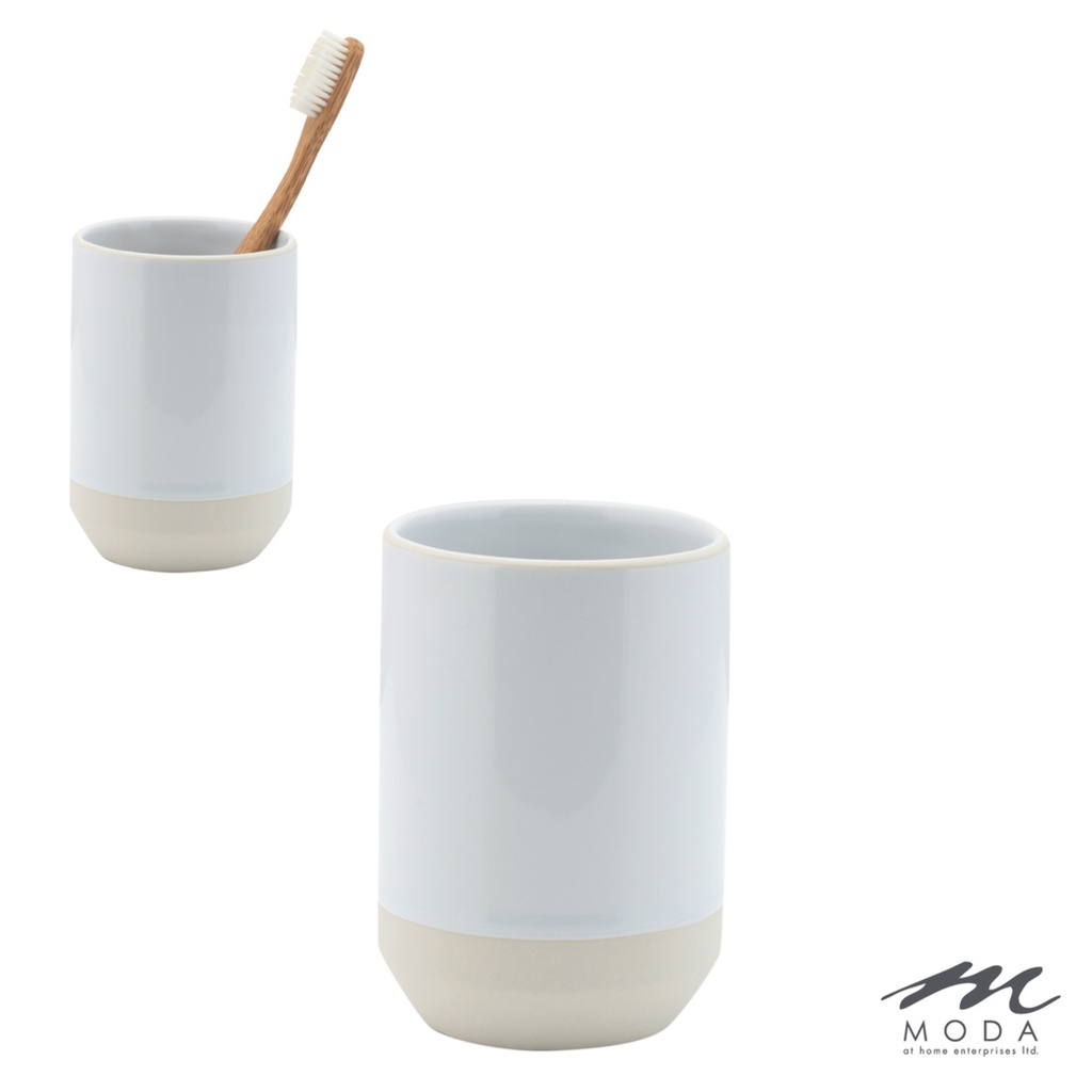 Verre shikoku en ceramique blanche/naturel