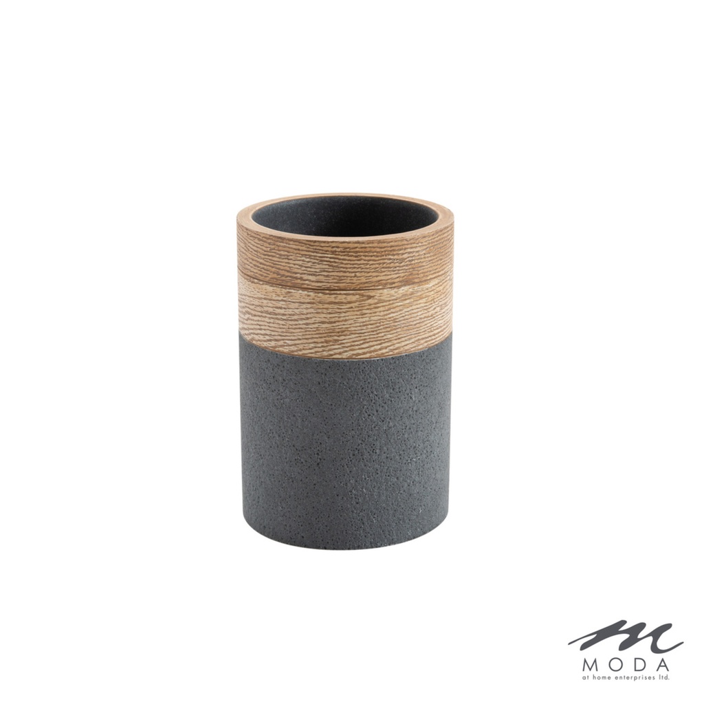 Verre kenora en resine effet bois 2 tons et gris