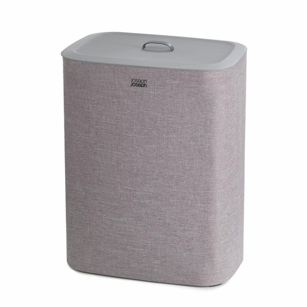 Panier a  linge joseph gris 90l avec couvercle