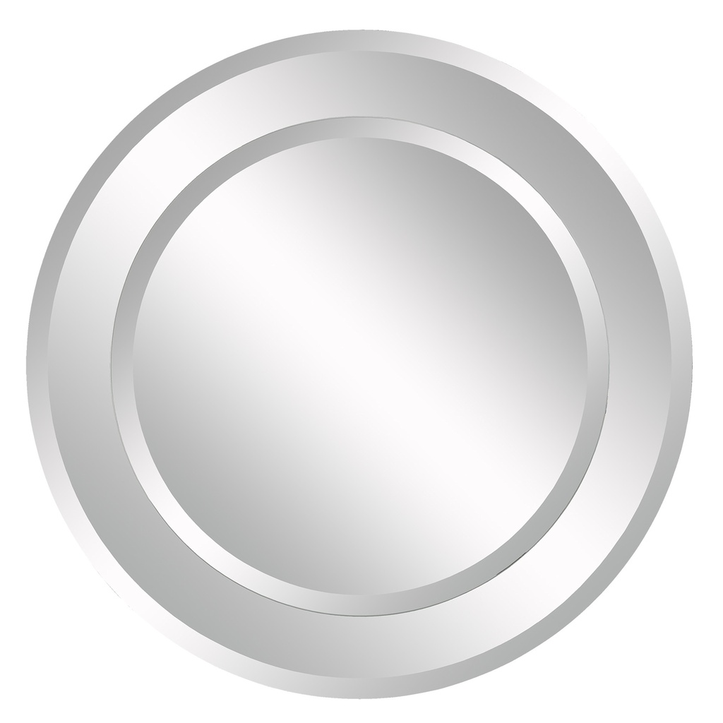 [5RW-MT2515] Miroir rond tout en verre biseauteÌ 36d