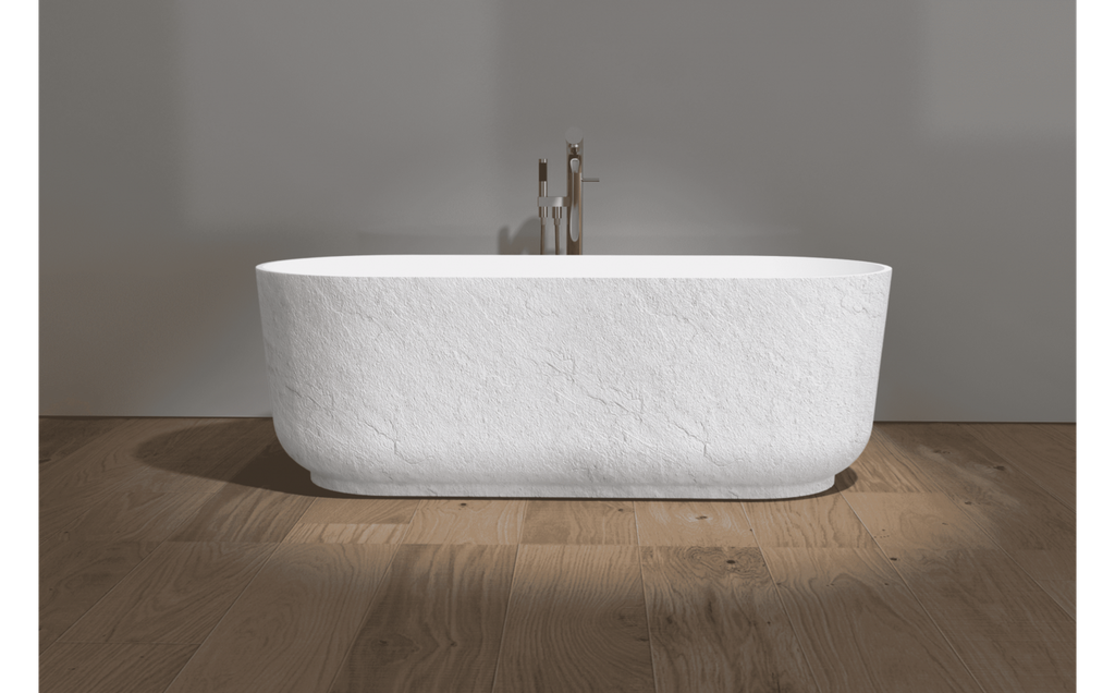 Demo bain autoportant destiny i  62-1/2 x 27-3/4 x 22  en istone blanc