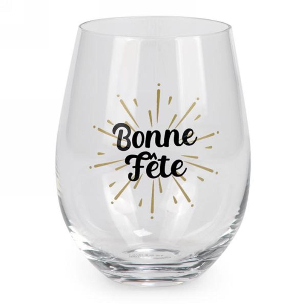 Verre à vin bonne fete