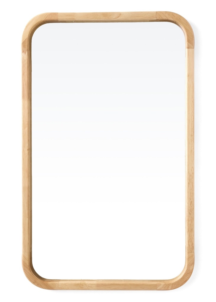 Miroir rectangulaire rochelle 20 x 32po bois naturel