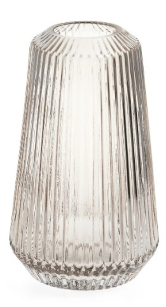 Vase nayan en verre texture clair 8 h