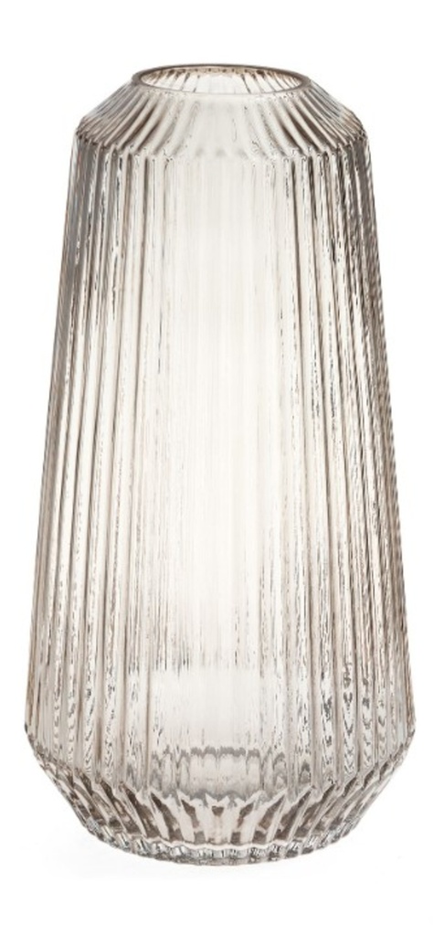 Vase en verre texturé nayan hauteur 12po clair