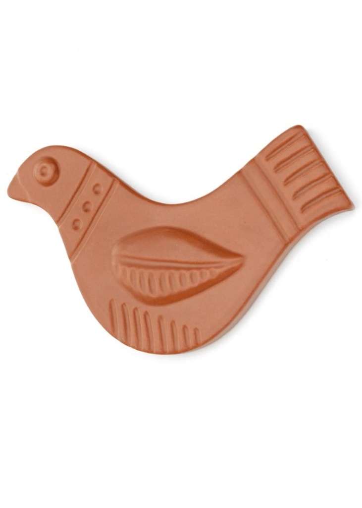 Oiseau mural clay en céramique terracotta