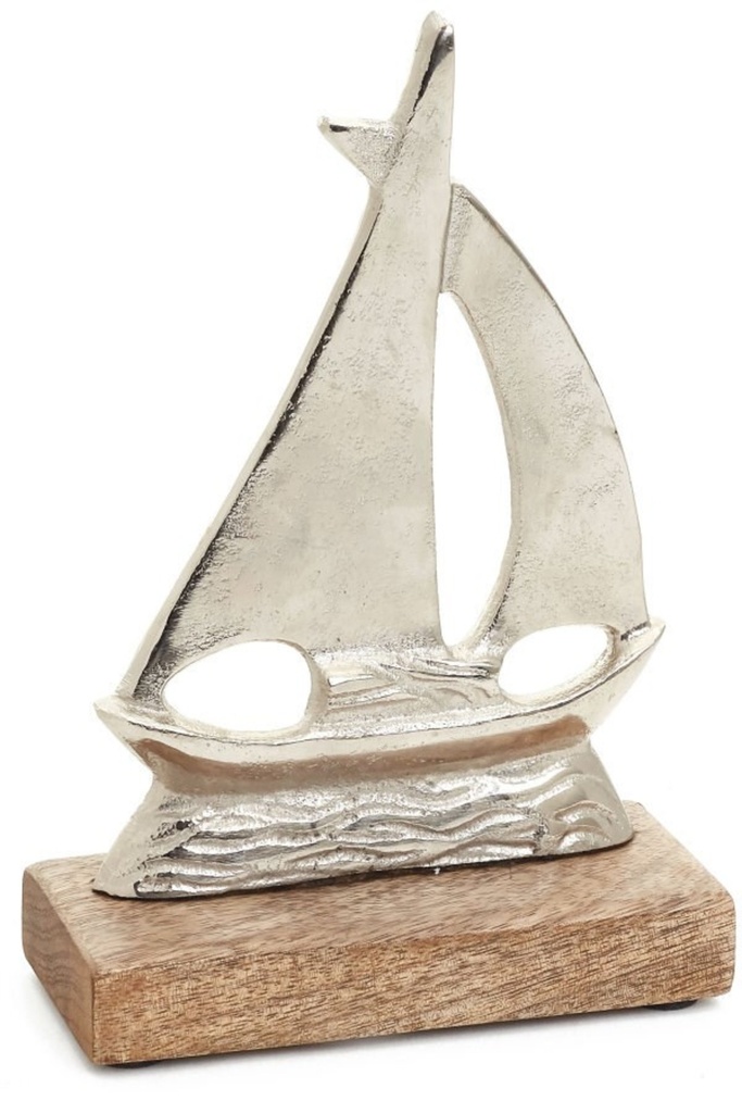 Voilier hauteur 8po bois et metal chrome